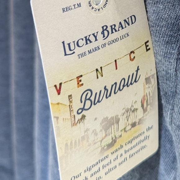 Lucky Brand Venice Burnout notch neck tee - Picture 13 of 16